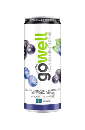 GoWell vítamíndrykkur: Blackcurrants & Blueberry