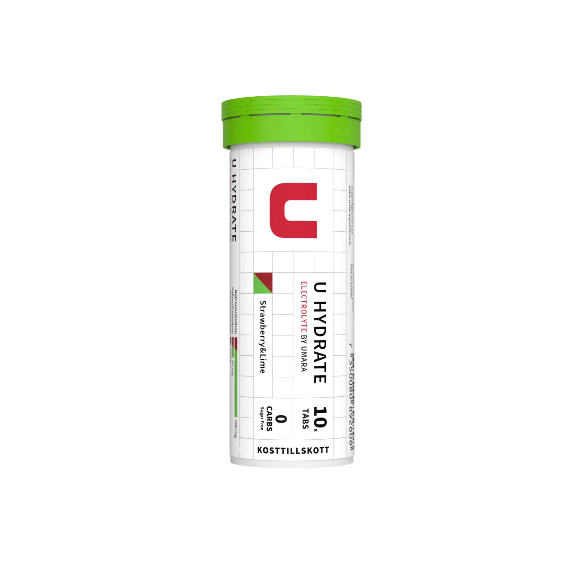 Öflugar electrolytes töflur með jarðaberja og lime bragði
